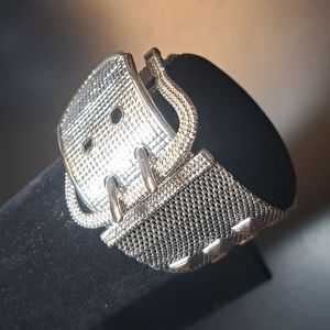 Used Silver-toned Buckle Bracelet
